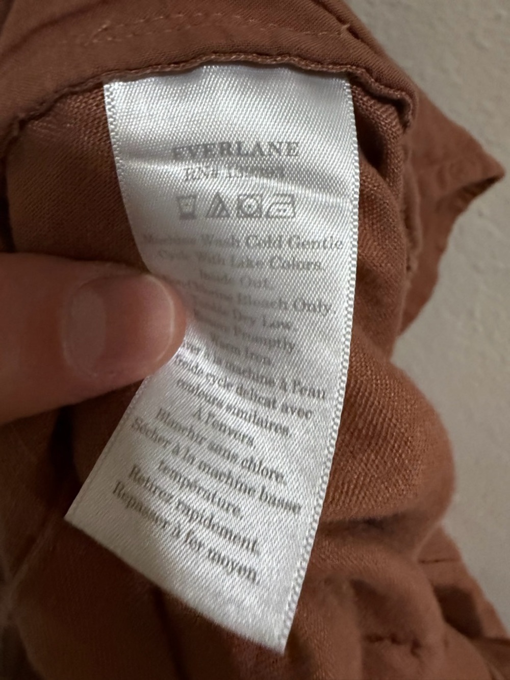 Everlane The Wrap Jumpsuit – Carob Brown 100% breathable linen boho silhouette 8 - Picture 12 of 13